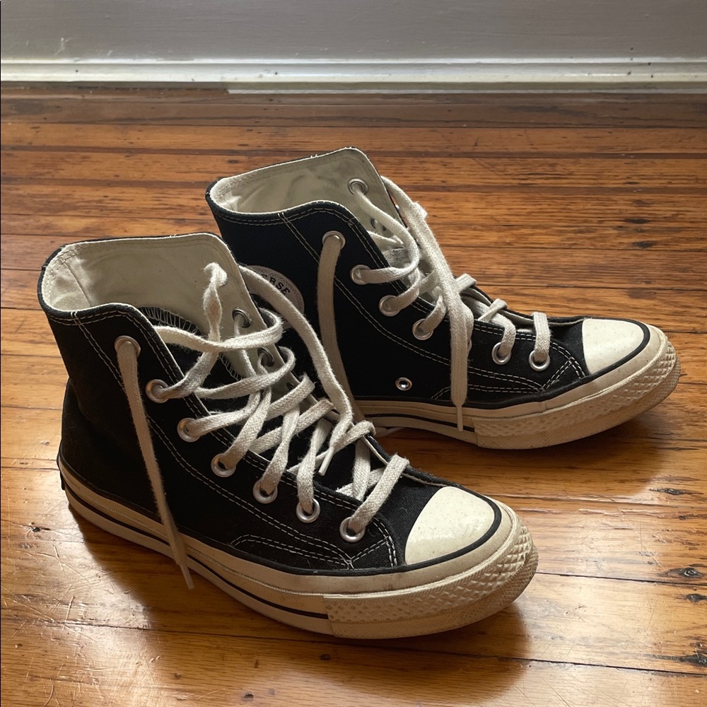 Converse Black and White High-Top Sneakers